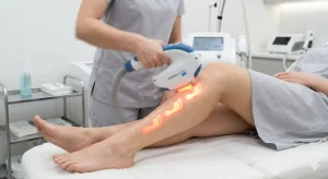 Demonstrație mod glisare pentru epilare IPL rapidă pe picioare.