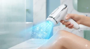  Dispozitiv de epilare IPL cu funcție de răcire pentru piele sensibilă.
