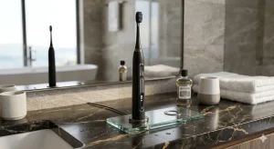 Periuță de dinți electrică de lux cu tehnologie AI pentru o igiena orală perfecta.